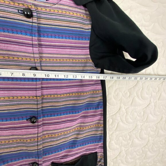 Twik Band Jacket 100% Cotton Multi-color Button Up Size XS - Picture 9 of 11
